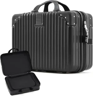 Discreet Lockable Storage Bag Box Organizer Storage Case with Lock for Women Men Lock Travel Bag,12.6 x 9.8 x 6.7in(Black)