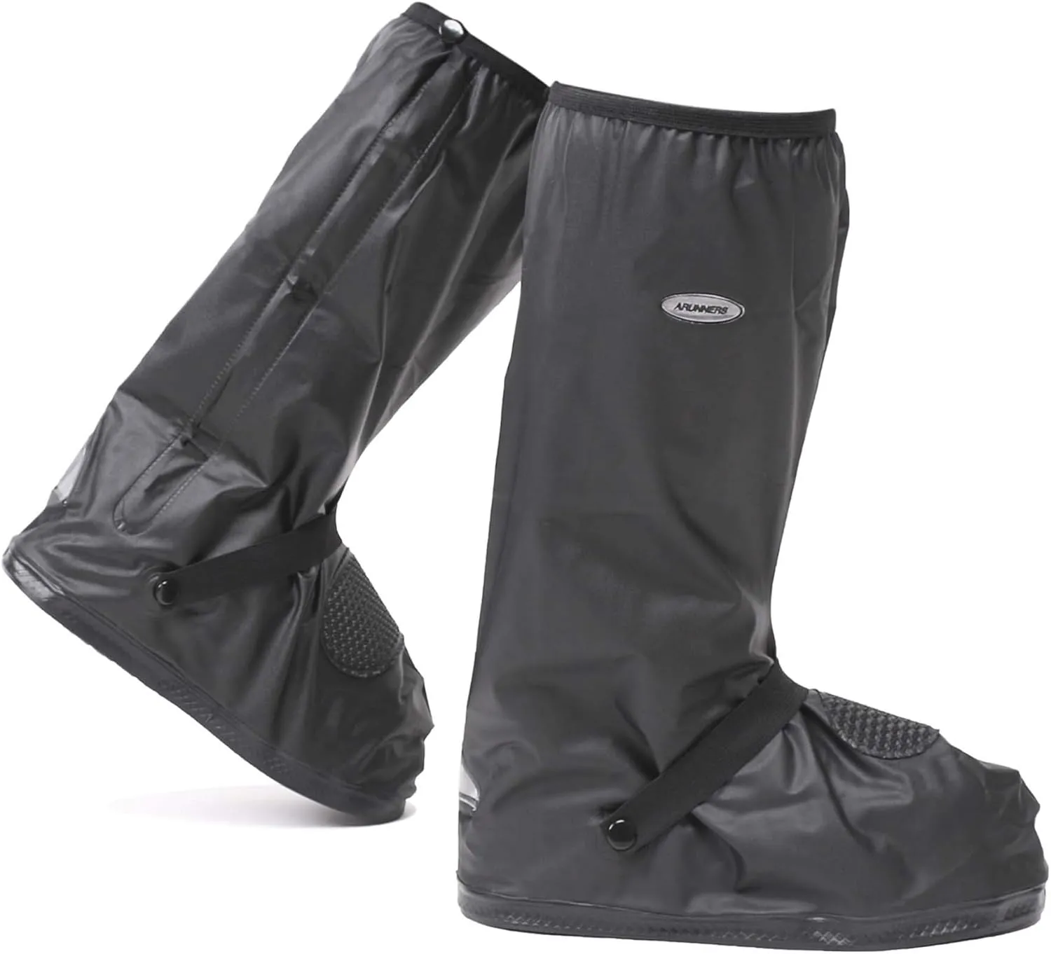 DJZSSXLW Rain Snow Waterproof Shoe Covers Motorcycle Boots Women Men Black (2XL)