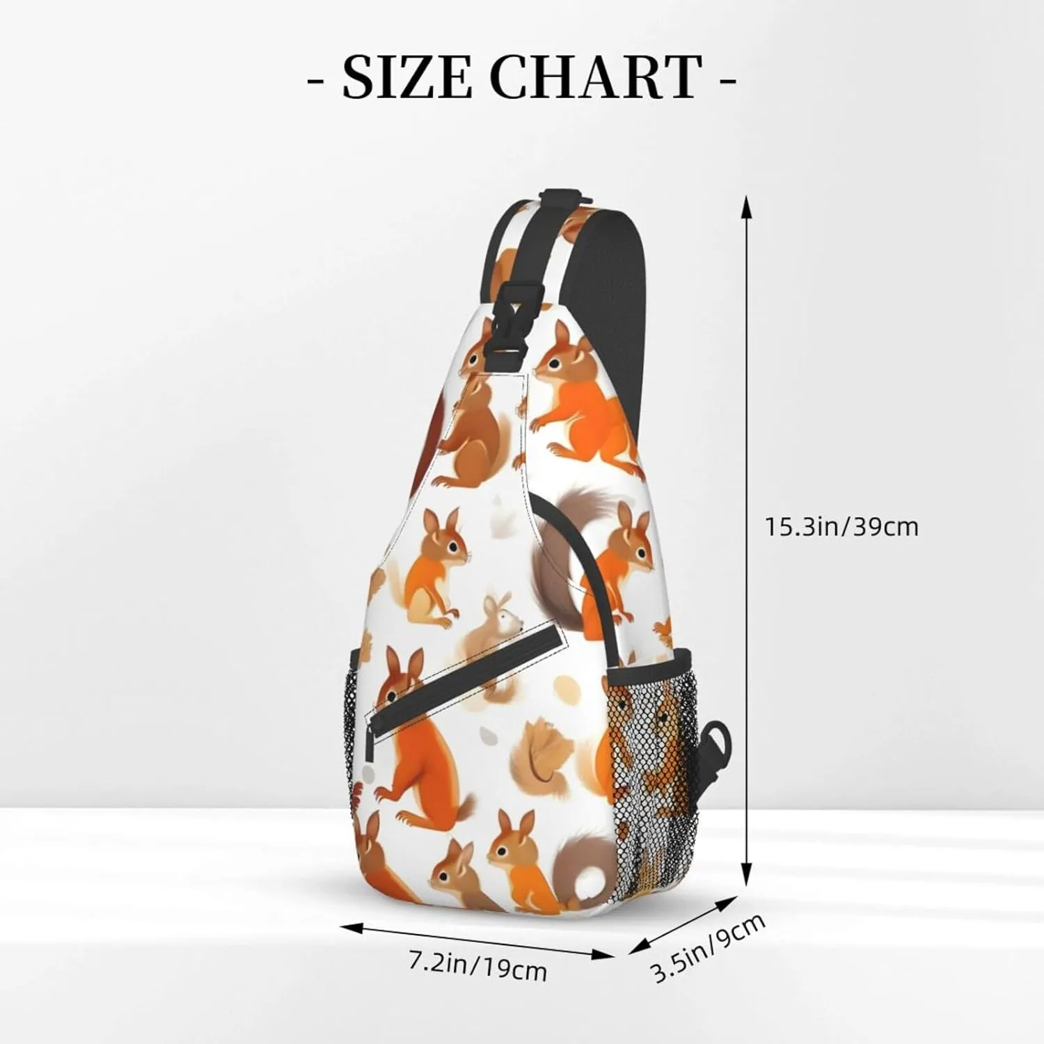 Dog Breed Unisex Crossbody Backpack Travel Hiking Casual Chest Bags Lightweight Fashion