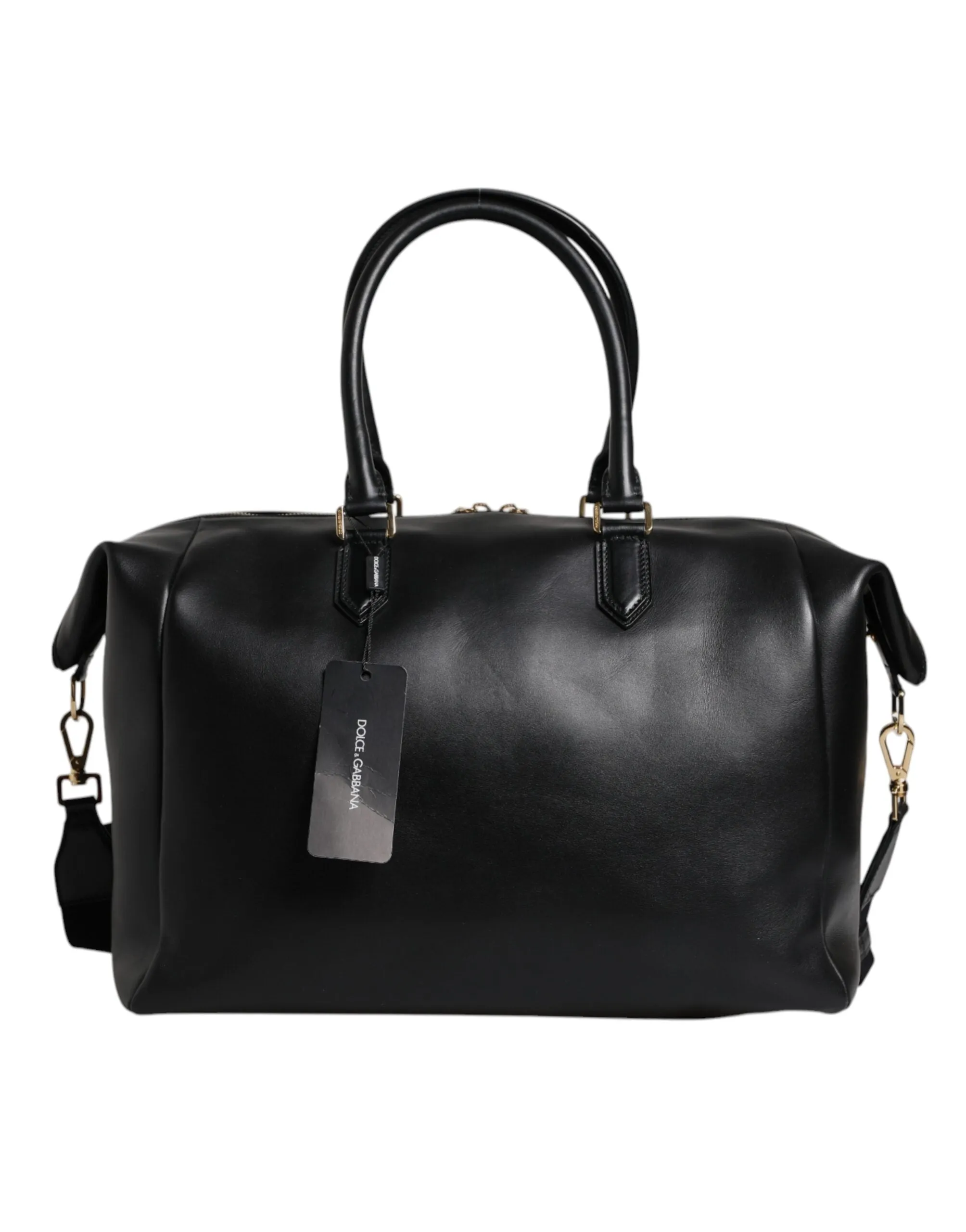 Dolce & Gabbana Calfskin Leather Hand Shoulder Duffle Men's Bag