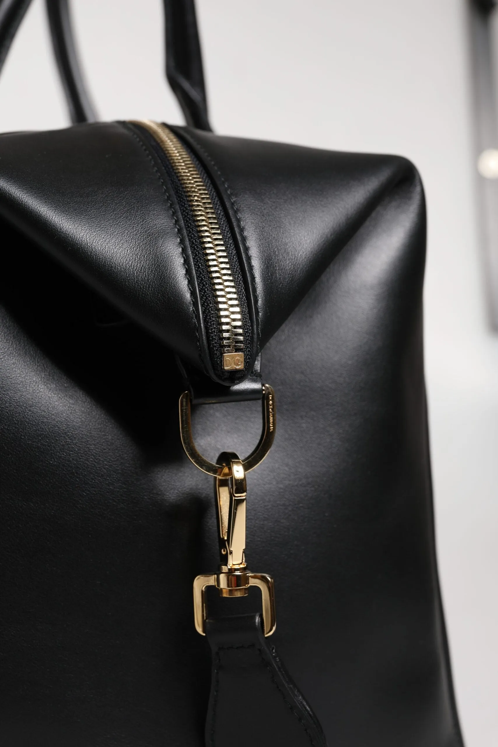 Dolce & Gabbana Calfskin Leather Hand Shoulder Duffle Men's Bag