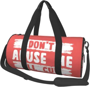 Don'T Abuse Me I'Ll Cum Duffel Bag Gym Bag Travel Sports Tote Large Foldable Beach Swim Yoga0