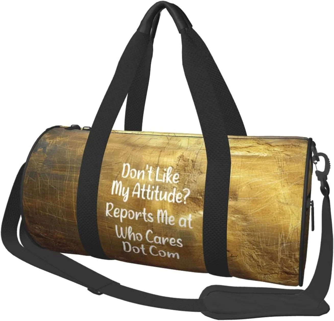 Don'T Like My Attitude Reports Me At Who Cares Dot Com Duffel Bag Gym Bag Travel Sports Tote Large Foldable Beach Swim Yoga5