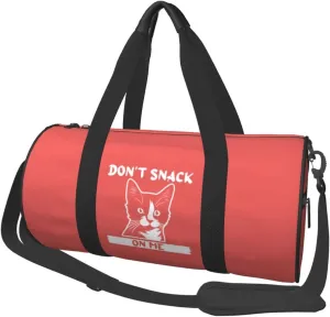 Don'T Snack On Me Duffel Bag Gym Bag Travel Sports Tote Large Foldable Beach Swim Yoga0