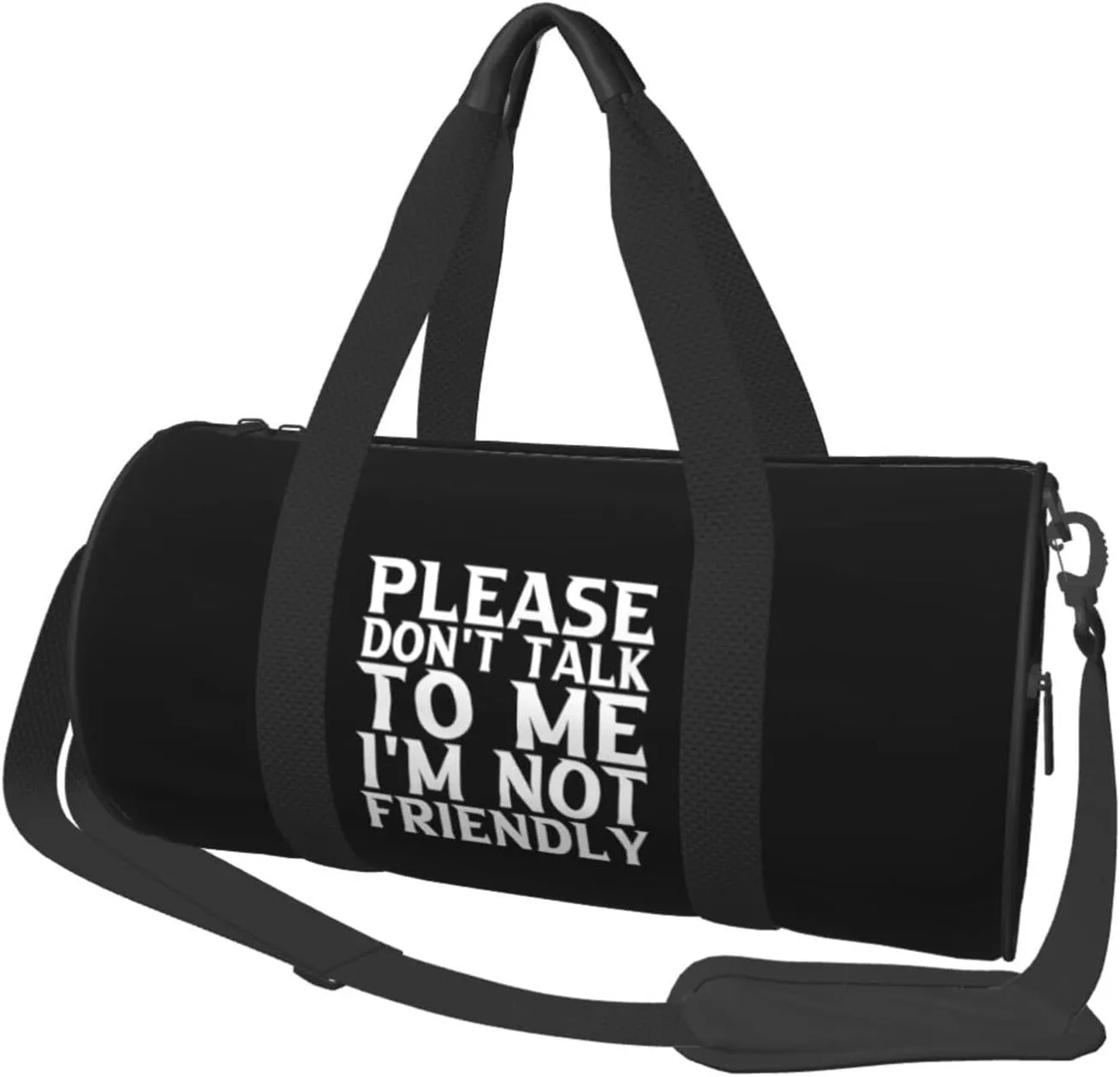 Don'T Talk To Me I'M Not Friendly Duffel Bag Gym Bag Travel Sports Tote Large Foldable Beach Swim Yoga2