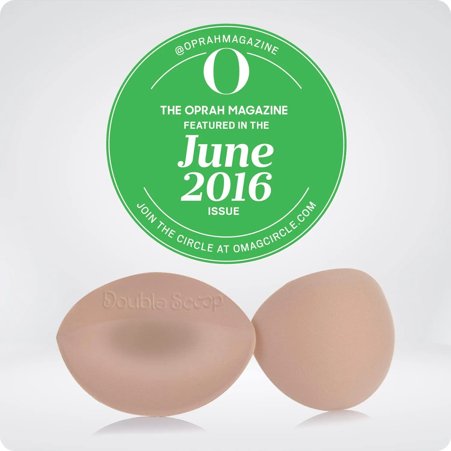 Double Scoop® Push Up Inserts w/Bonus Tape Sticky Strips, Instant Breast Implants, Replacement Bra Pads, Add a Cup A/B,C,D