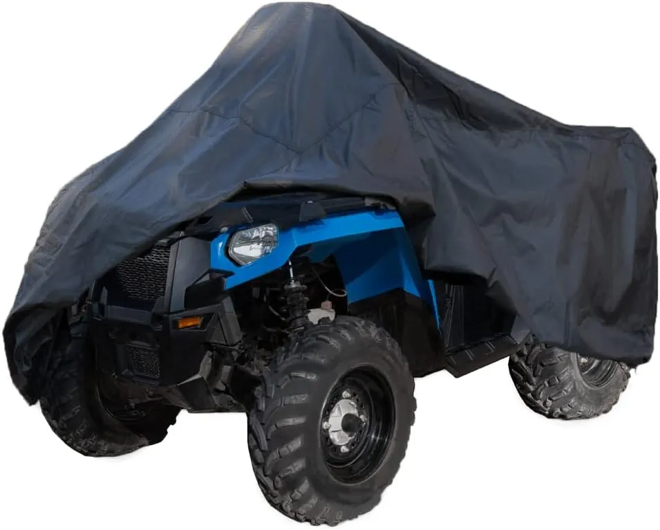 Dowco Guardian 26043-01 Indoor/Outdoor Water Resistant Reflective ATV Cover: Black, Universal Sport