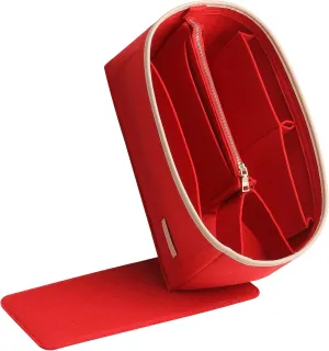 Doxo Purse Organizer Insert for Tote & Purse, Perfect for Speedy 25 and More (Red-M-Bottle Type)