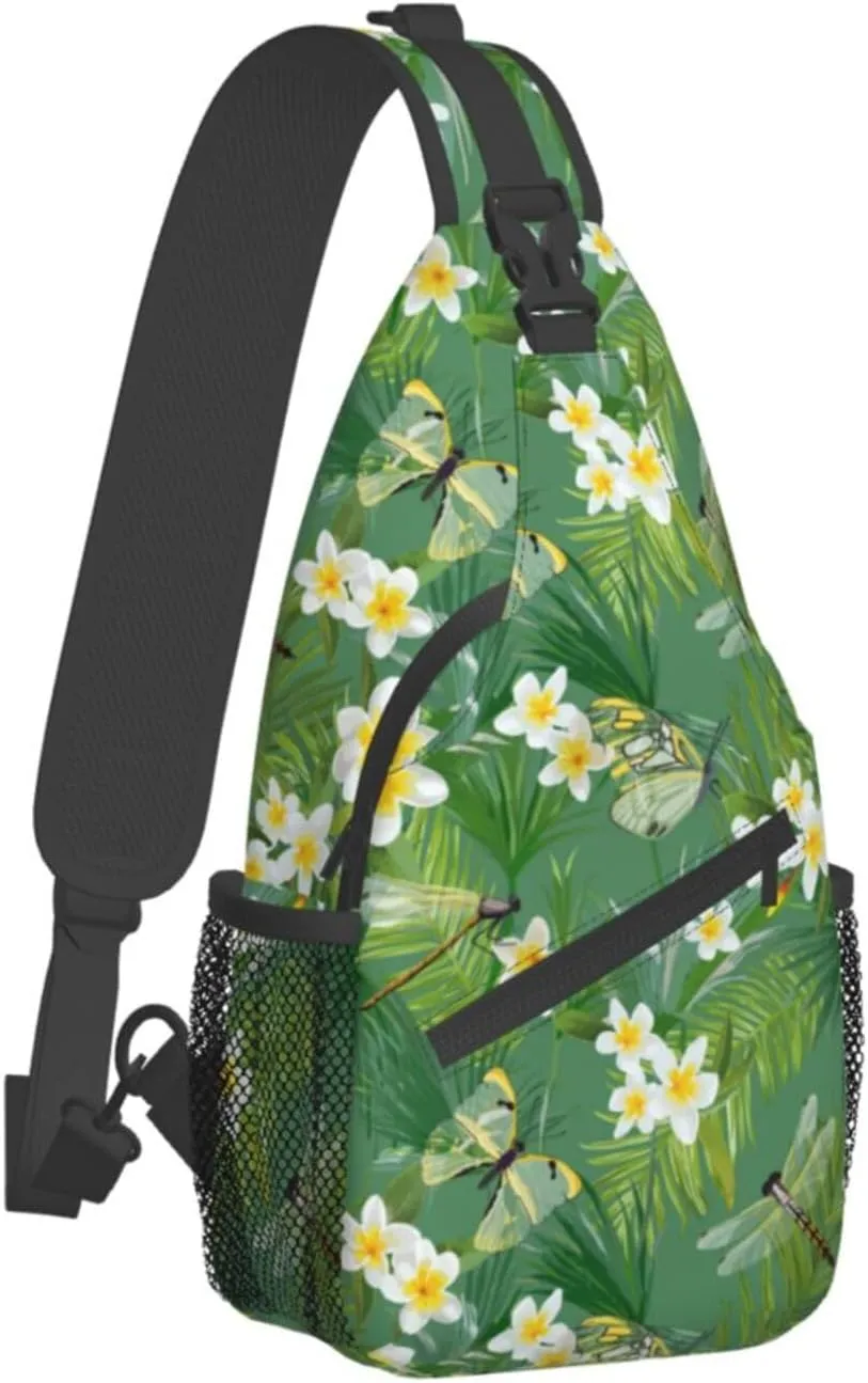 Dragonfly Shoulder Bag Cute Sling Backpack Daypack Casual Backpack Hiking Bag Womens Backpack Bag