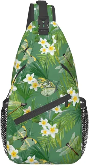 Dragonfly Shoulder Bag Cute Sling Backpack Daypack Casual Backpack Hiking Bag Womens Backpack Bag