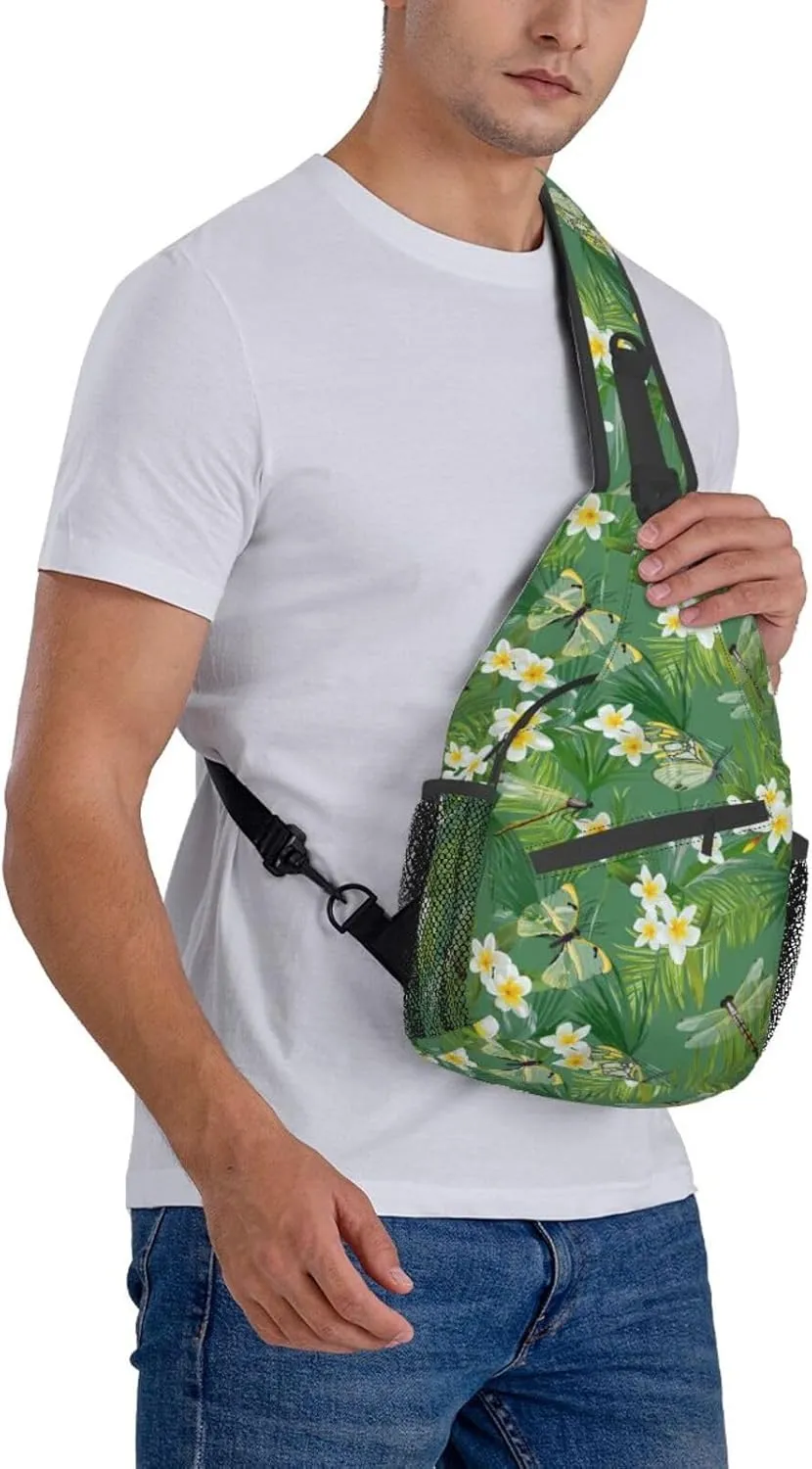 Dragonfly Shoulder Bag Cute Sling Backpack Daypack Casual Backpack Hiking Bag Womens Backpack Bag