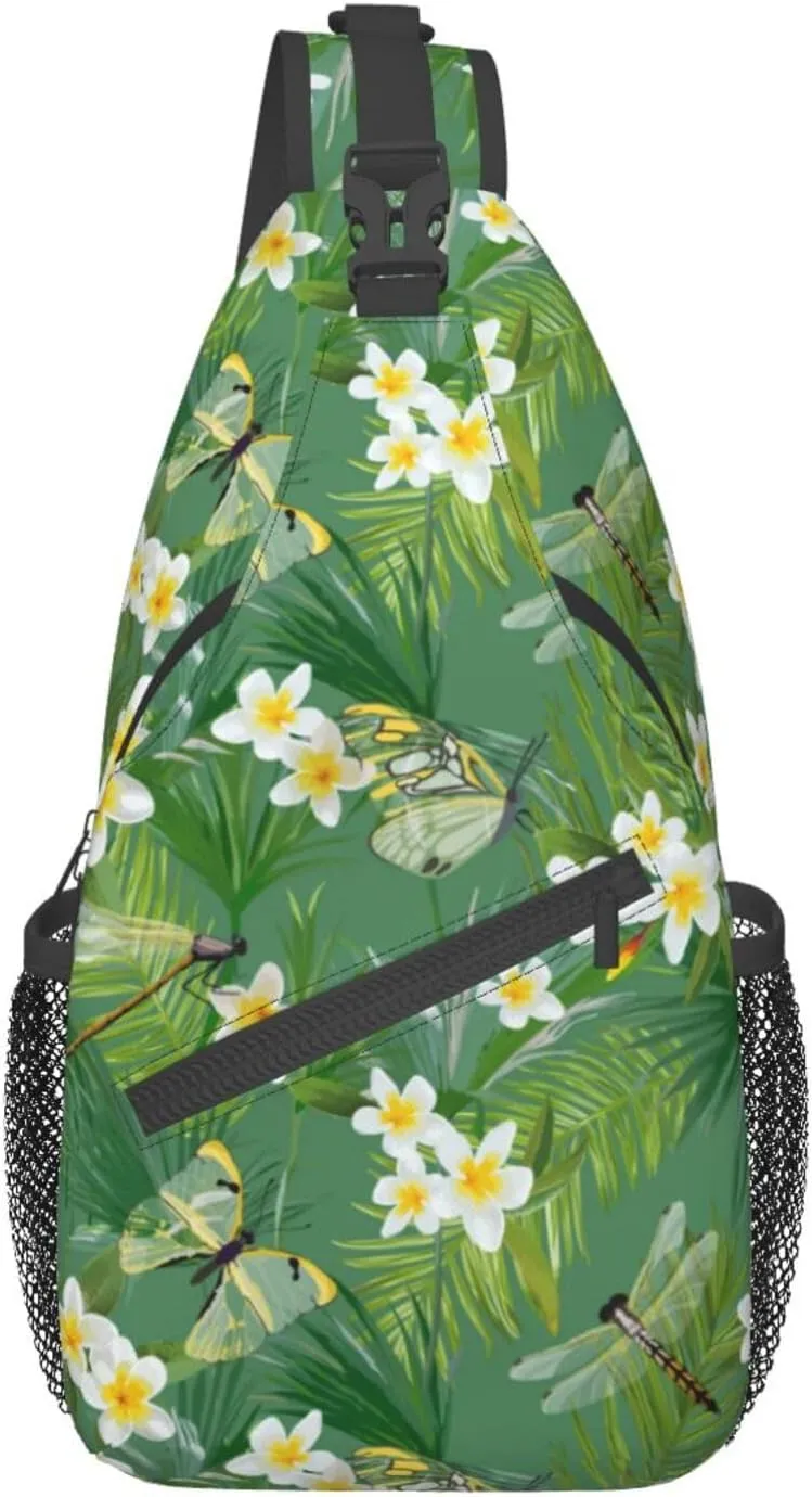 Dragonfly Shoulder Bag Cute Sling Backpack Daypack Casual Backpack Hiking Bag Womens Backpack Bag