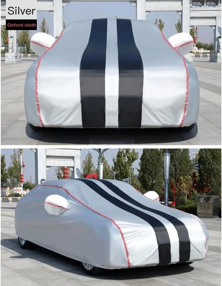 DUBOM Car Cover Waterproof for Ligier IXO, JS50, JS5OL, JS, Waterproof Outdoor Car Covers Breathable Large Cover with Straps Zip Dustproof Windproof UV Protection(B1,JS5OL)