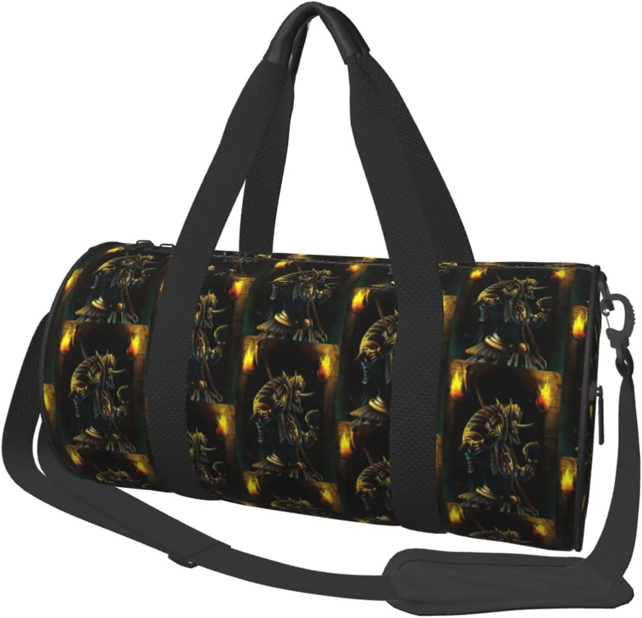 Duffel Bag Egypt Anubis Round Gym Bag For Men Women Duffle Bag Lightweight For Travel Sports