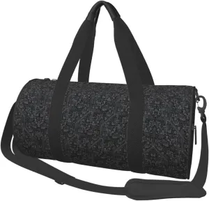 Duffel Bag Evil Robot Circuit Board Round Gym Bag For Men Women Duffle Bag Lightweight For Travel Sports