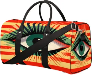 Duffel Bags Seeing Eye Large Tote Bag Ethic Overnight Travel Bags for Women Men Lightweight Duffel Bag Adjustable Strap Carry On Bag Waterproof Gym Travel Bag