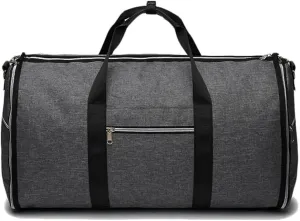Duffle Bag For Travel Portable Luxury Suit Storage Bag 2 In 1 Busines Travel Duffel Bag Men's Garment Bag Shoulder Trip Handbag Clothing Luggage Bag(Dark Gray)
