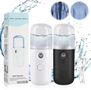 Easy Care Sunshine 15s Heat up Cordless Steamer, Handheld Mini Steamer for Home and Travel (White Black)