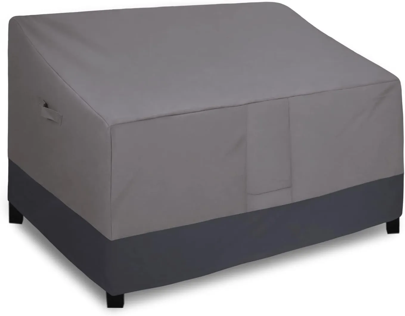 Easy-Going Waterproof Outdoor Couch Cover, Heavy Duty 3-Seater Patio Sofa Cover, Winchdproof Outdoor Furniture Cover with Air Vent (80Wx37Dx33H inch, Gray/Dark Gray)