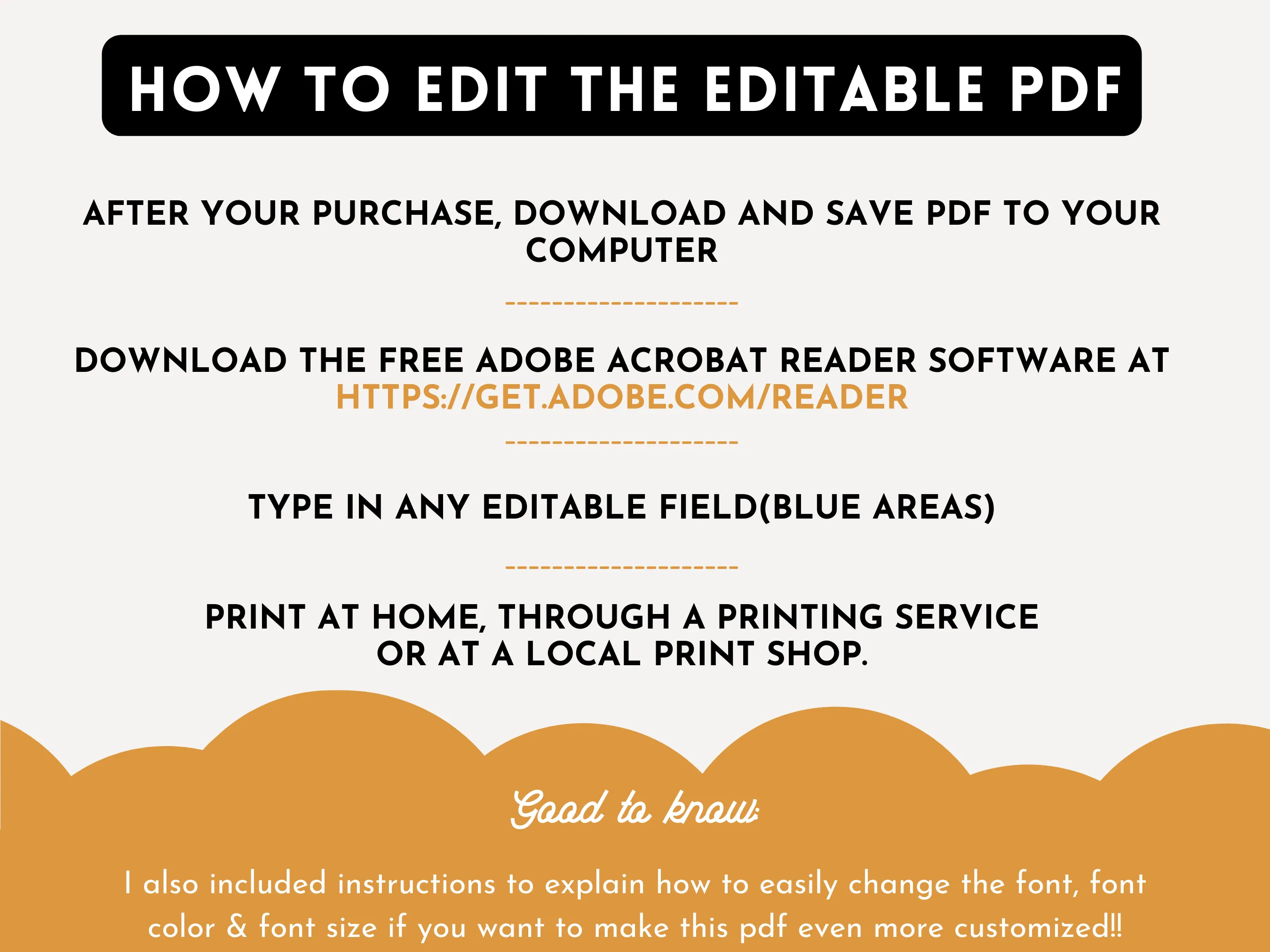 EDITABLE PDF - 2024-2025 Monthly School Calendar