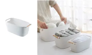 Elegance Storage Basket - White - Fine Living