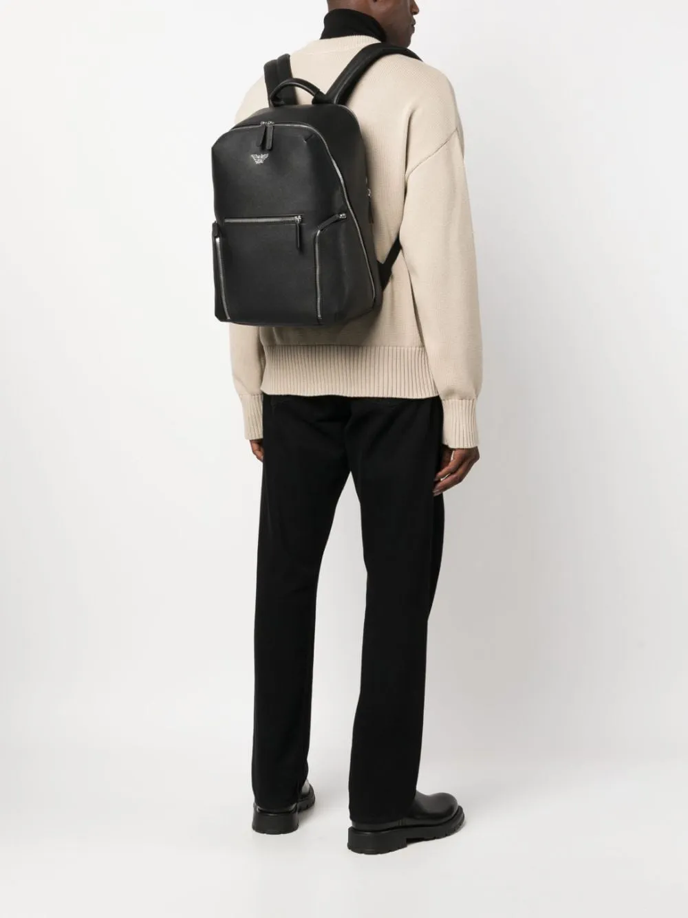 Emporio Armani Leather Backpack