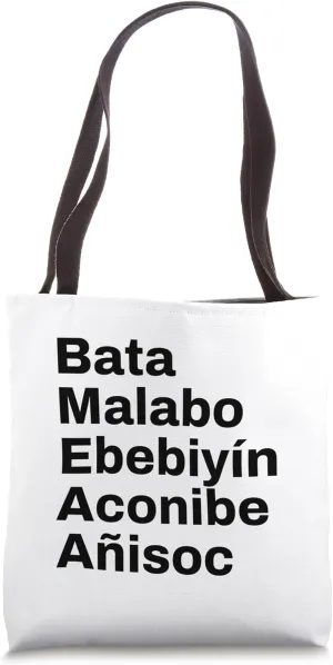 Equatorial Guinea Cities and Towns Travel Tote Bag