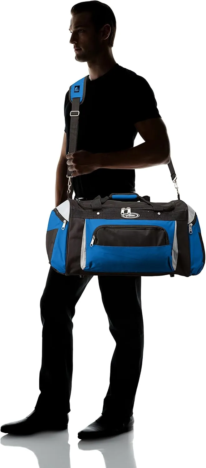 Everest Deluxe Sports Duffel Bag, Royal Blue, One Size