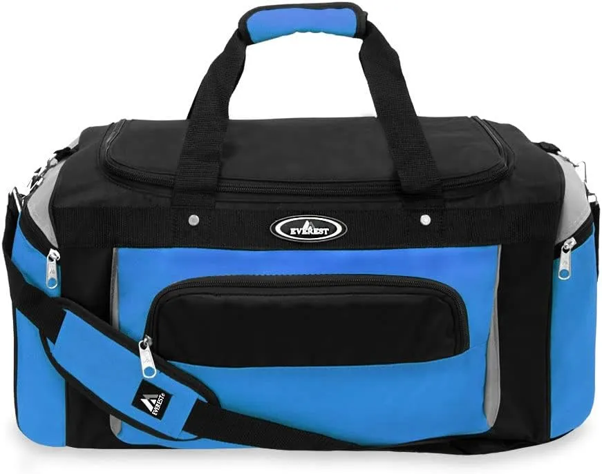 Everest Deluxe Sports Duffel Bag, Royal Blue, One Size