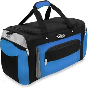 Everest Deluxe Sports Duffel Bag, Royal Blue, One Size
