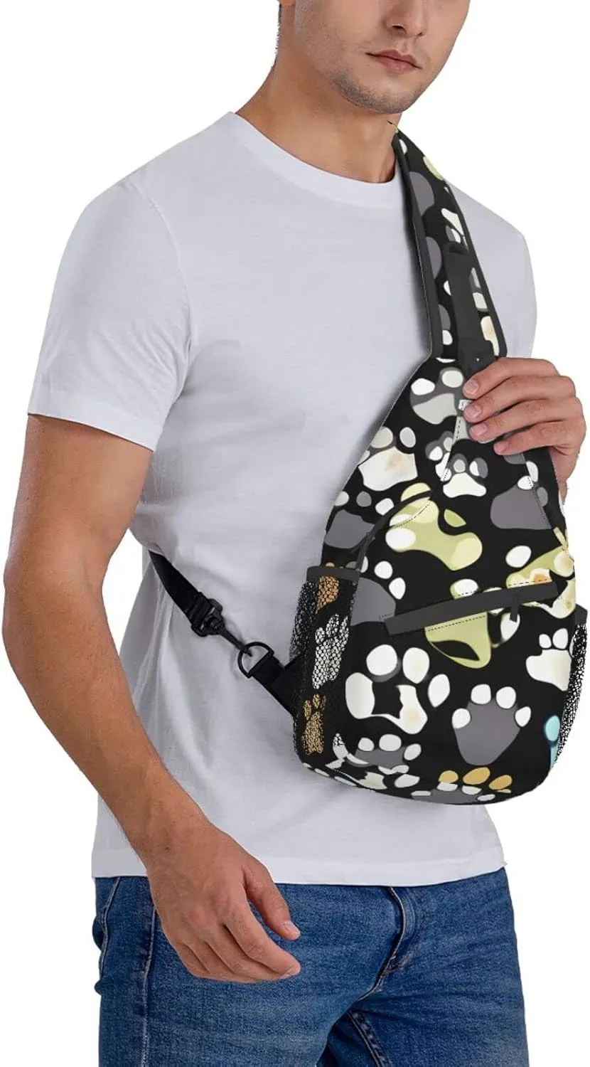 Explosion Firework 3d Unisex Crossbody Backpack Travel Hiking Casual Chest Bags Lightweight Fashion