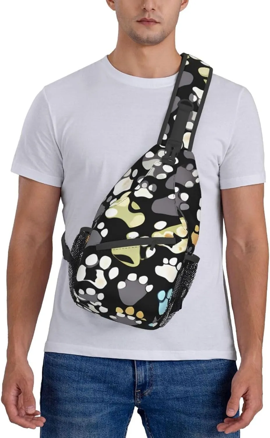 Explosion Firework 3d Unisex Crossbody Backpack Travel Hiking Casual Chest Bags Lightweight Fashion