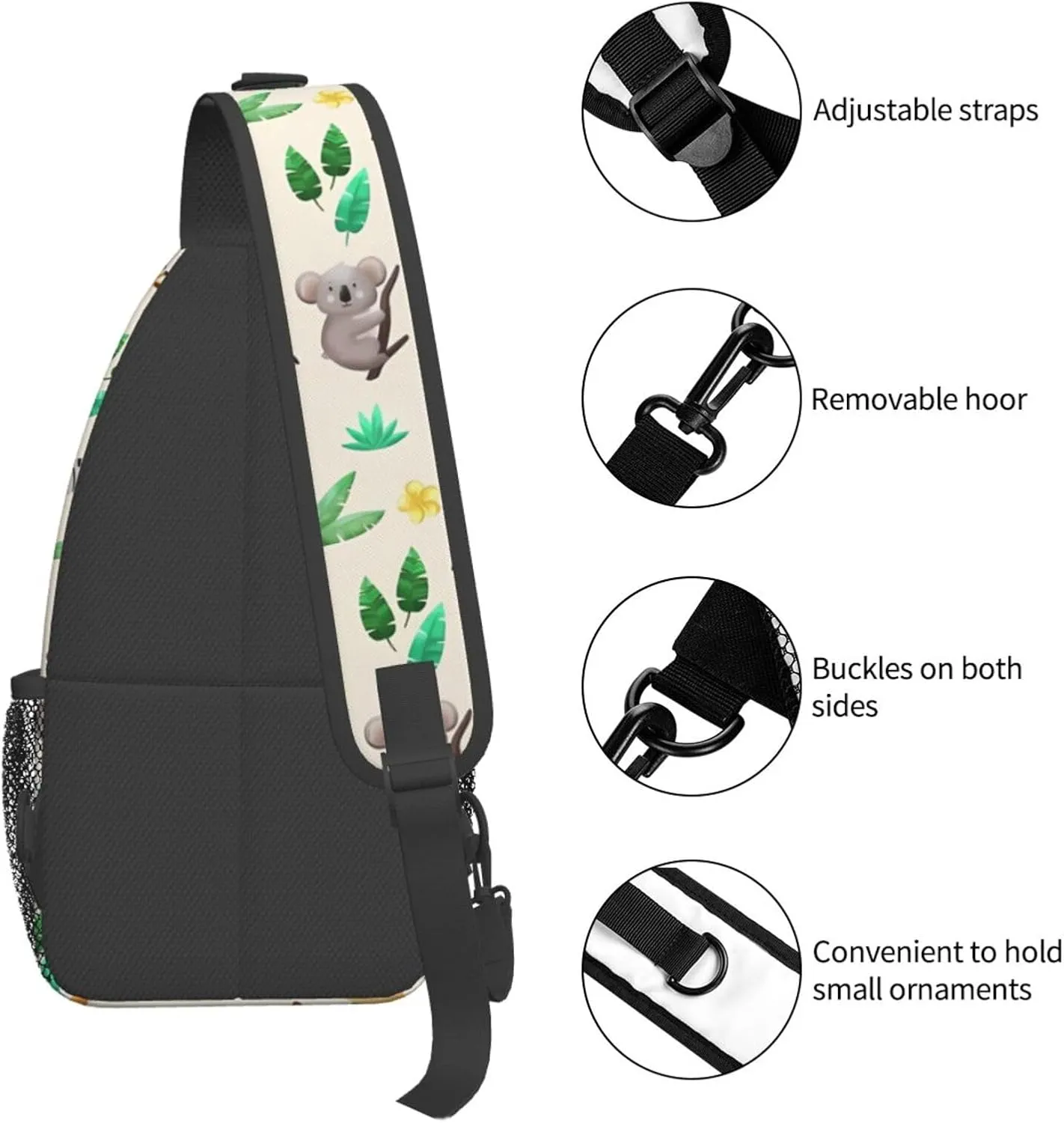 Fashion Chest Sling Bag For Women Men Adjustable Strap Crossbody Shoulder Backpack Hiking Travel Fashion Unisex Daypack