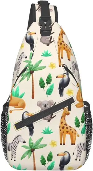 Fashion Chest Sling Bag For Women Men Adjustable Strap Crossbody Shoulder Backpack Hiking Travel Fashion Unisex Daypack