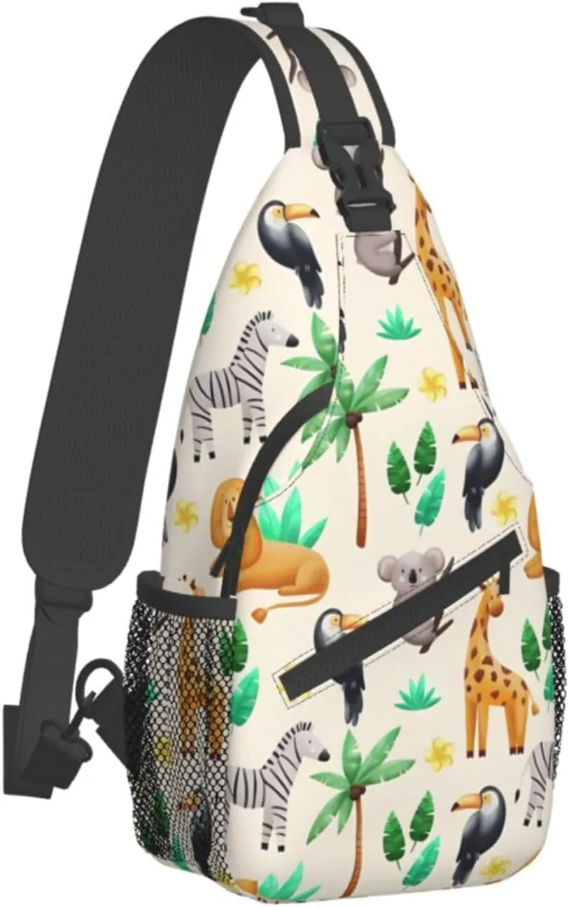 Fashion Chest Sling Bag For Women Men Adjustable Strap Crossbody Shoulder Backpack Hiking Travel Fashion Unisex Daypack