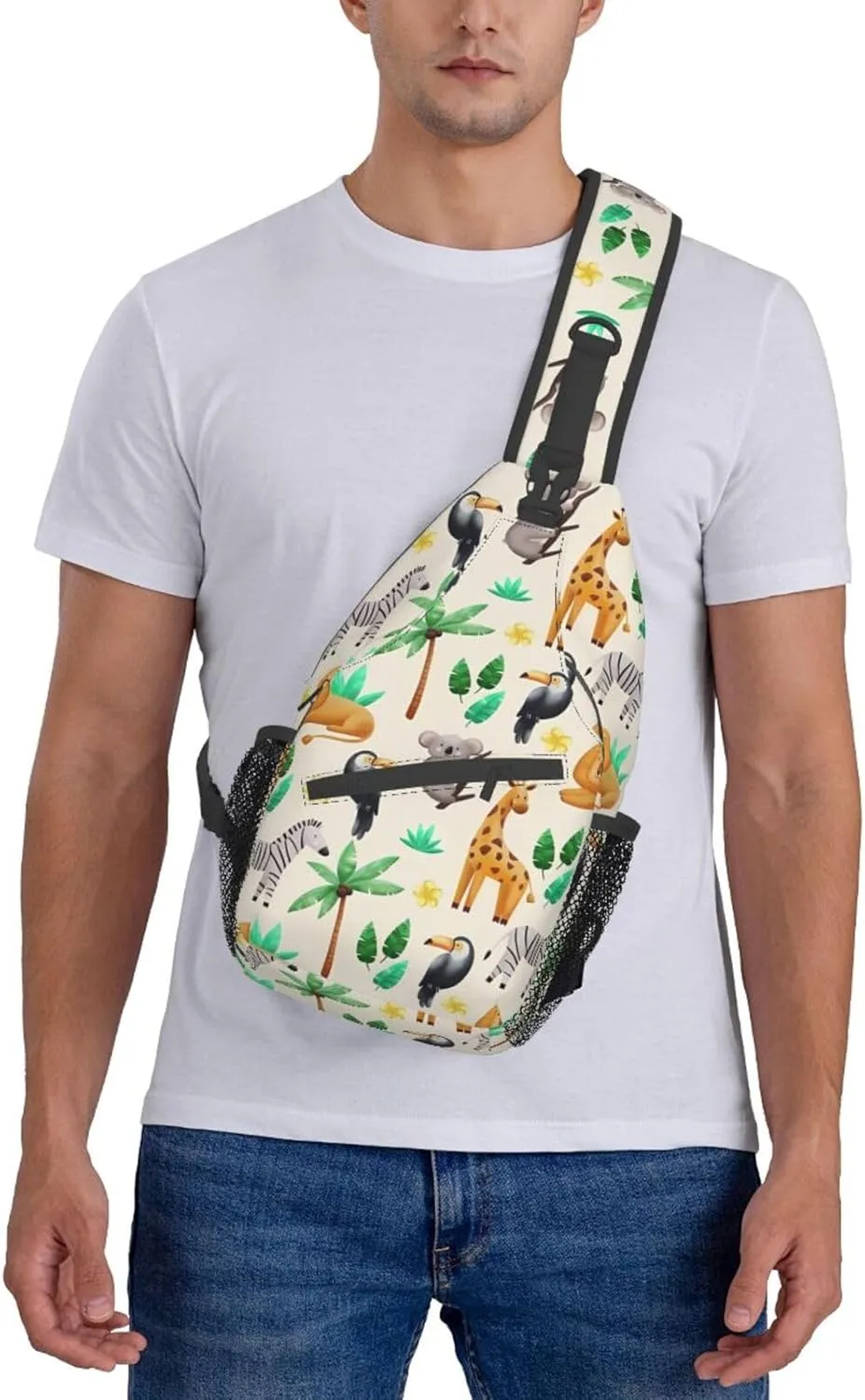 Fashion Chest Sling Bag For Women Men Adjustable Strap Crossbody Shoulder Backpack Hiking Travel Fashion Unisex Daypack