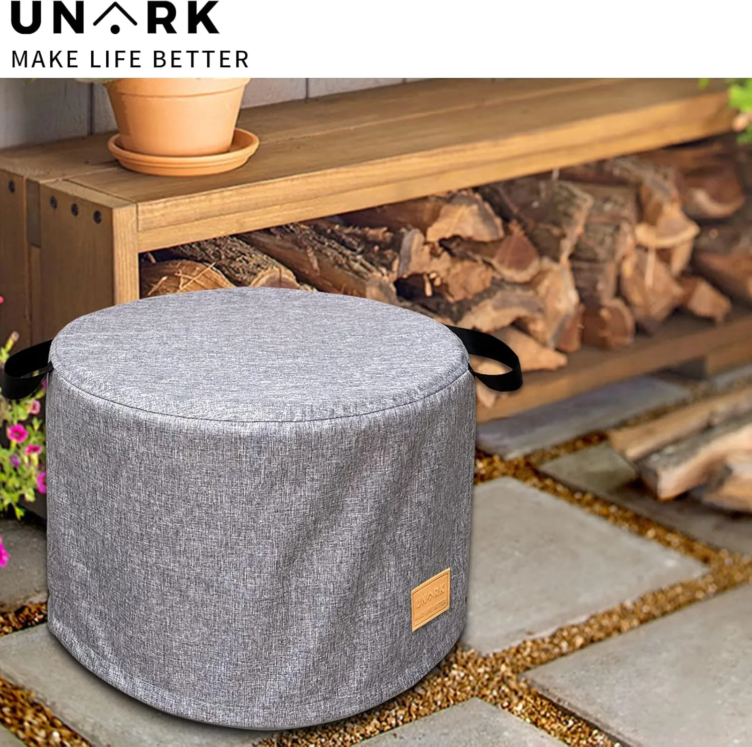 Fire Pit Cover for Solo Stove Cover Yukon 27 Inch,Solo Stove Cover Yukon Grey 27 Inch,Yukon Solo Stove Cover,Solo Yukon Cover,Heavy Waterproof Solo Stove Accessories,Solo Stove Yukon Cover