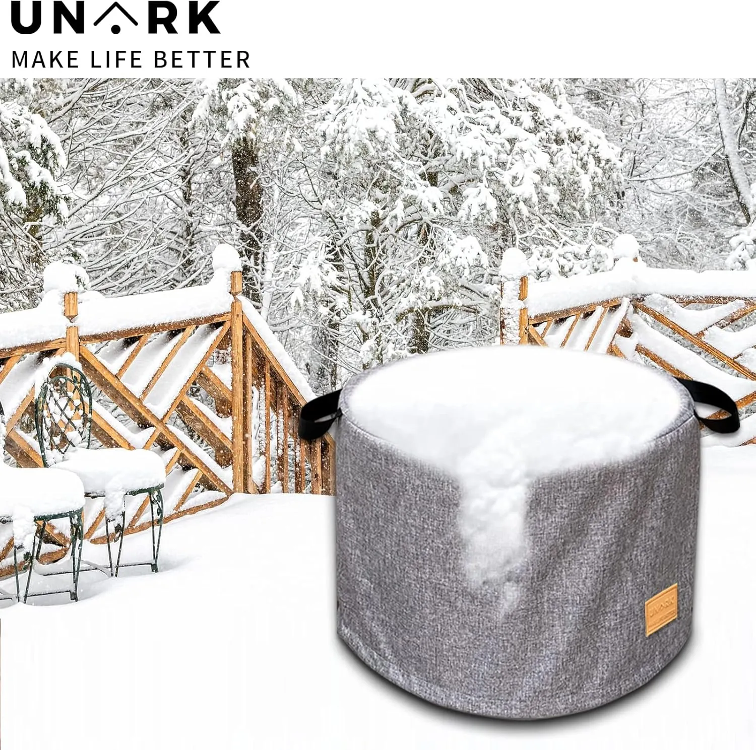 Fire Pit Cover for Solo Stove Cover Yukon 27 Inch,Solo Stove Cover Yukon Grey 27 Inch,Yukon Solo Stove Cover,Solo Yukon Cover,Heavy Waterproof Solo Stove Accessories,Solo Stove Yukon Cover