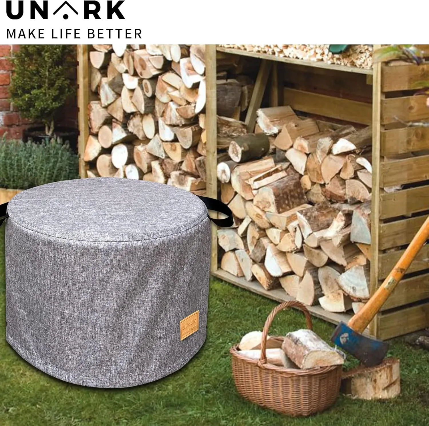 Fire Pit Cover for Solo Stove Cover Yukon 27 Inch,Solo Stove Cover Yukon Grey 27 Inch,Yukon Solo Stove Cover,Solo Yukon Cover,Heavy Waterproof Solo Stove Accessories,Solo Stove Yukon Cover