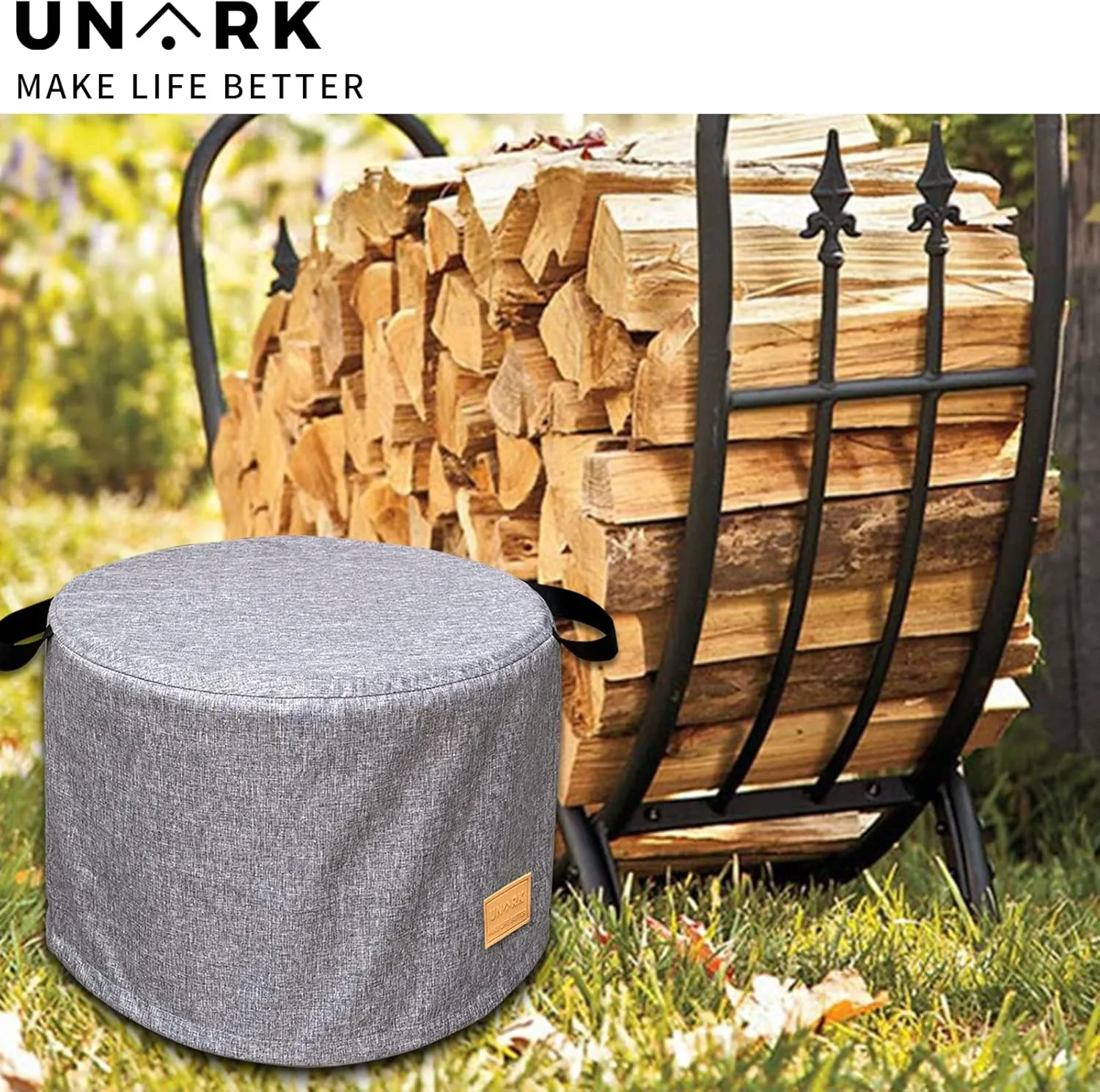 Fire Pit Cover for Solo Stove Cover Yukon 27 Inch,Solo Stove Cover Yukon Grey 27 Inch,Yukon Solo Stove Cover,Solo Yukon Cover,Heavy Waterproof Solo Stove Accessories,Solo Stove Yukon Cover