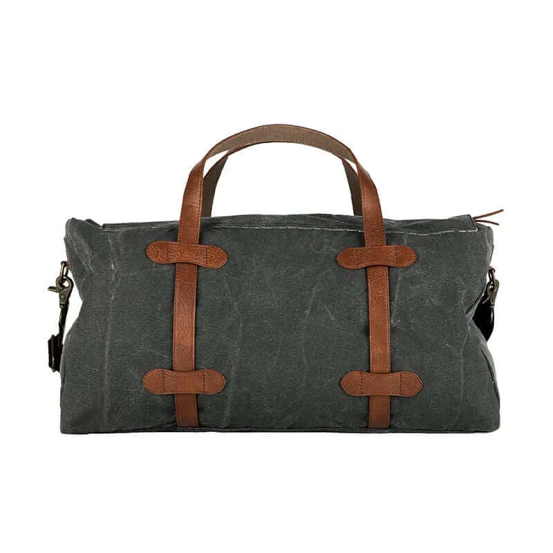 Flap Duffle Bag For Men & Women - Black