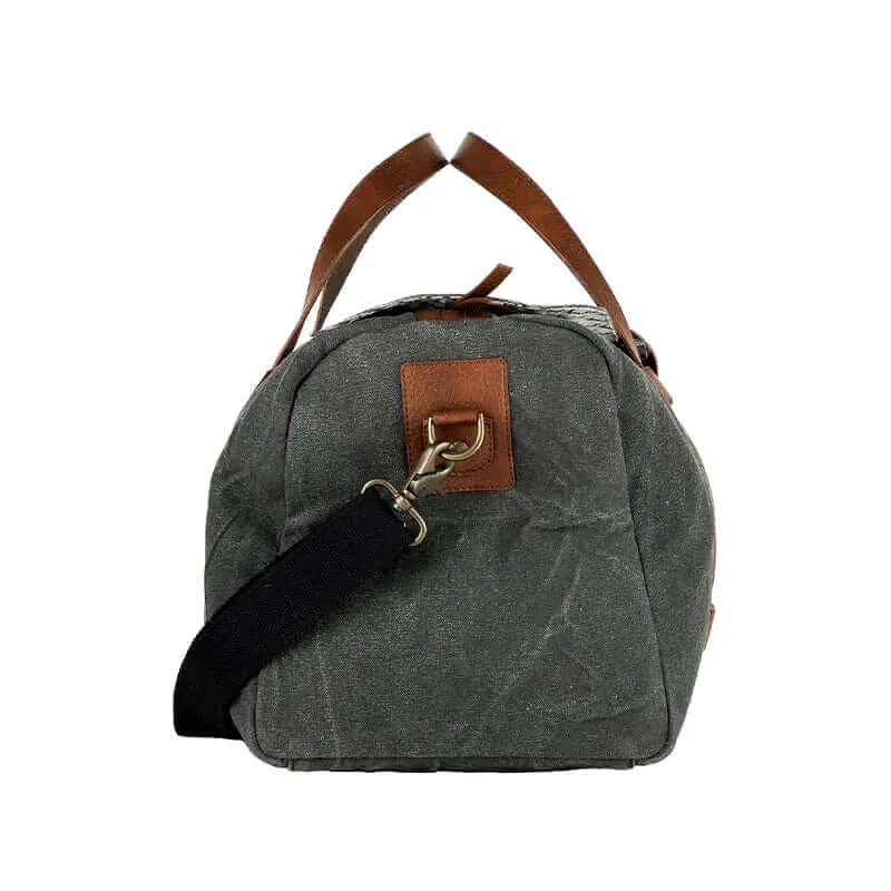 Flap Duffle Bag For Men & Women - Black