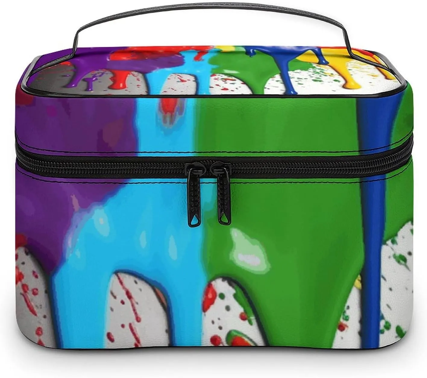 Foldable Travel Luggage Bag for Men And Women, Dry And Wet Separation Portable Travel Luggage Bag, Paint Splatter Backdrop Printed Waterproof Sports Luggage Bag, Fitness Bag
