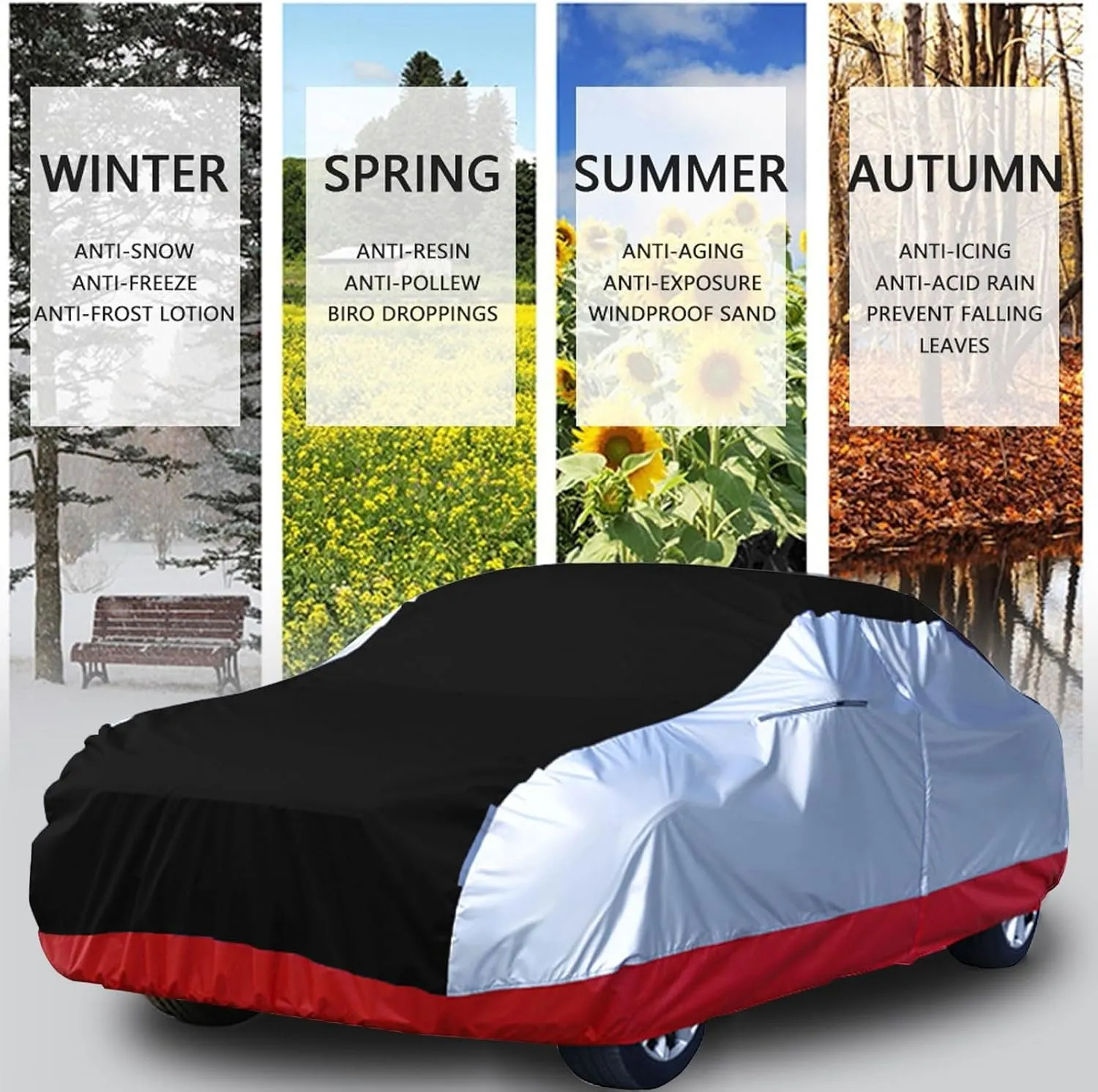 for Mazda Biante 2008-2018 Car Cover, Waterproof Breathable Outdoor Full Cover, Anti-Scratch Anti-UV