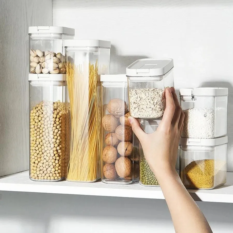 FreshKeep Eco-Stack: Sustainable Airtight Food Preservation System