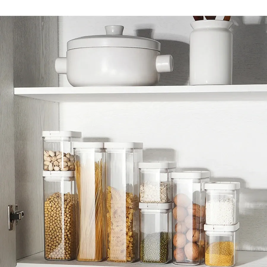 FreshKeep Eco-Stack: Sustainable Airtight Food Preservation System