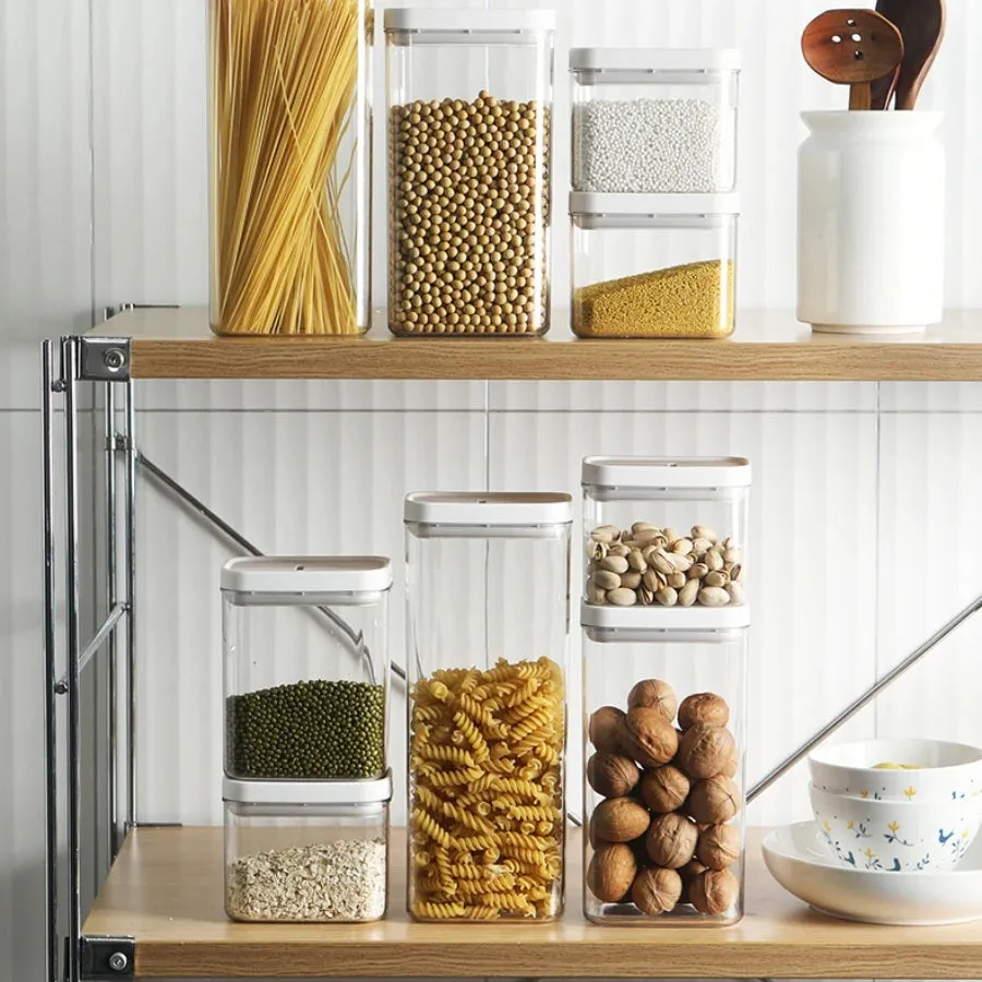 FreshKeep Eco-Stack: Sustainable Airtight Food Preservation System