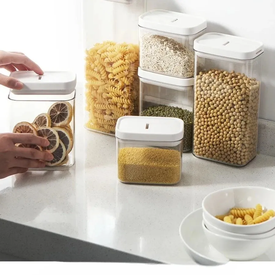 FreshKeep Eco-Stack: Sustainable Airtight Food Preservation System