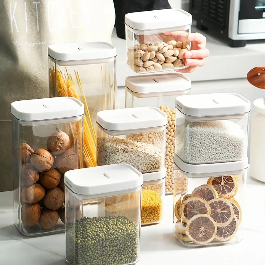 FreshKeep Eco-Stack: Sustainable Airtight Food Preservation System