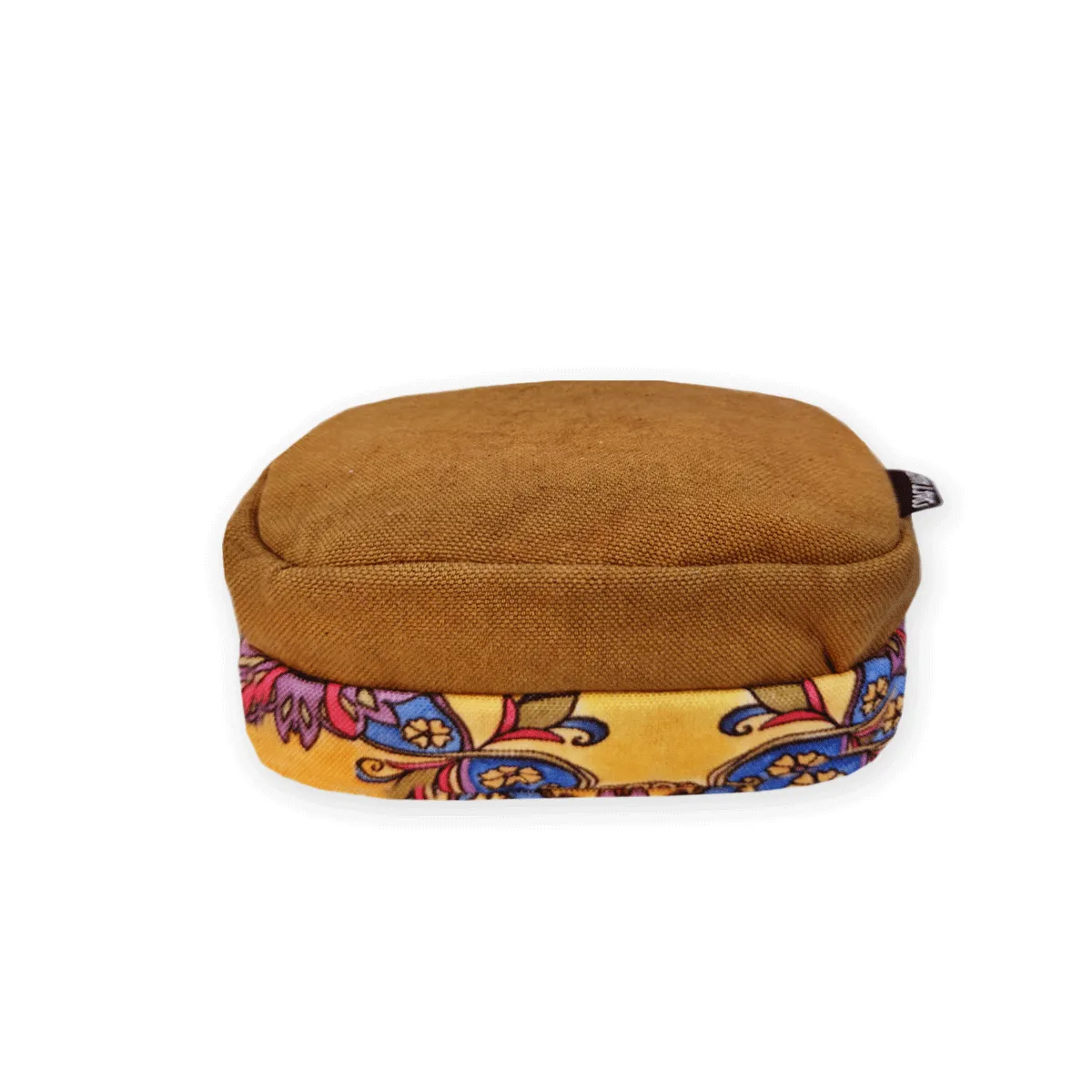 Front Pocket Mobile Sling- Mustard-Pink Tile